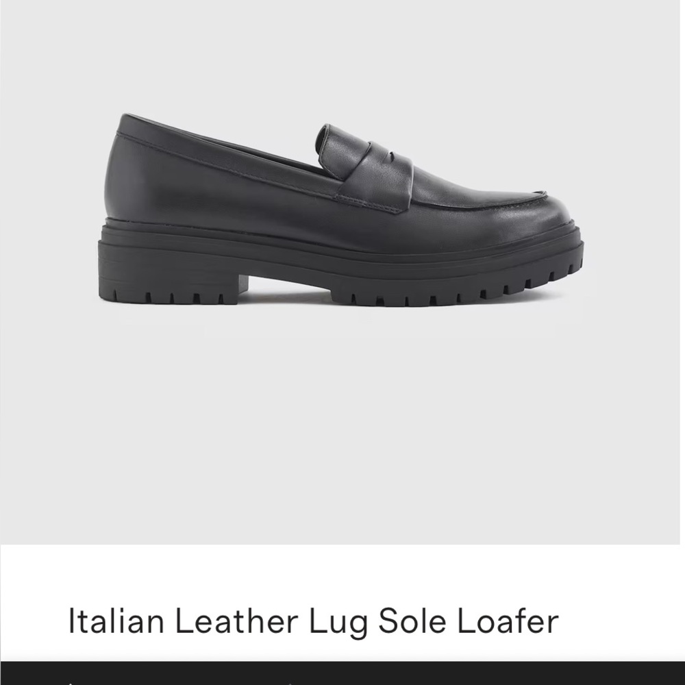 Quince Italian Leather Lug Sole Loafer